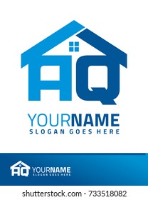 Initial A & Q real estate logo template vector