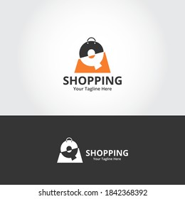 Plantilla de diseños iniciales del logotipo de Q Shop. Ilustración vectorial gráfico del concepto de diseño del logotipo combinado de letras y bolsas de compra. Perfecto para Ecommerce, venta, descuento o elemento web de tienda. Emblema de la empresa