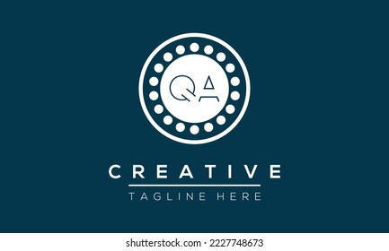 Initial QA Letter Logo With Modern Typography Vector Template. Creative Letter QA Logo .