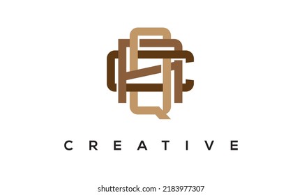 initial QAC letters Monogram Logo. Creative Modern QAC Letters icon vector Illustration.