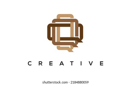 Erstmaliges QQ Buchstaben Monogram Logo. Creative Modern Letters Symbol Vektorgrafik.