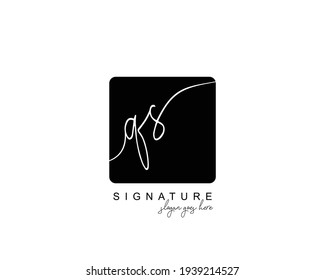 Initial QR beauty monogram and elegant logo design, handwriting logo of initial signature, wedding, fashion, floral and botanical with creative template.