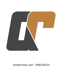 Initial QR Letter Logo Design Vector Template