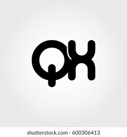 initial qx black business logo