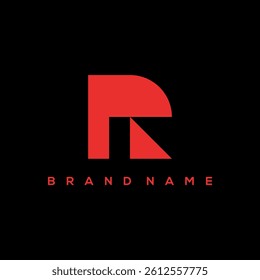 Initial R abstract logo vector