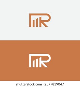 Initial R Arrow Logo, Letter R and arrow combination ,usable for finance, logistic and business logos, flat design logo template, vector illustration
