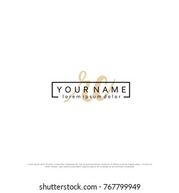 Initial R & C elegant logo template vector