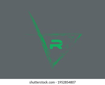 Initial R colorfull vector logo.