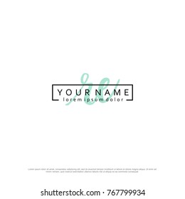 Initial R & E elegant logo template vector