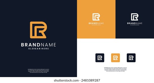 Initial R and G modern monogram and elegant logo design inspiration