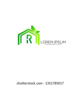 
Initial R green rounded 
