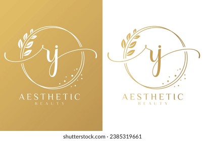 Diseño inicial de logotipo femenino R y J