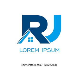 Initial R H Real Estate Logo Stock Vector (Royalty Free) 633222041