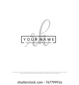 Initial R & K elegant logo template vector