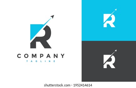 initial R launch fly logo