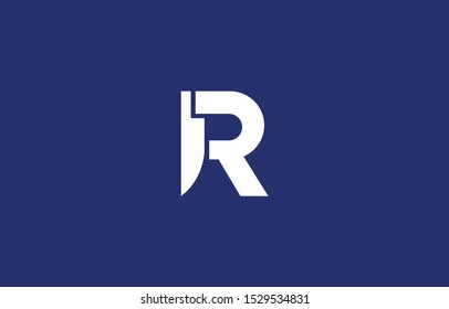 Initial R Letter Logo Design Vector Template. Monogram and Creative Alphabet RR Letters icon Illustration.