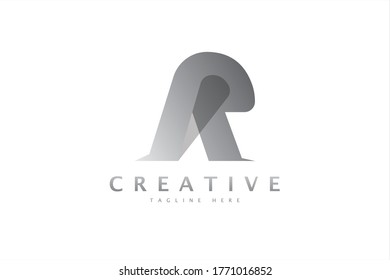 Initial A R Letter Logo Design With Creative Lighting In Letter