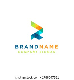 Initial R Letter Logo Design, Vector Business Brand Logo