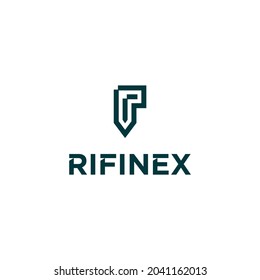 Initial R Letter Logo Design, Modern Stylish Design, with Creative Digital Technology Concept for Big Corporate Identity