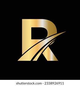 Initial R Letter Logo Design Symbol. Letter R Logotype Sign Template