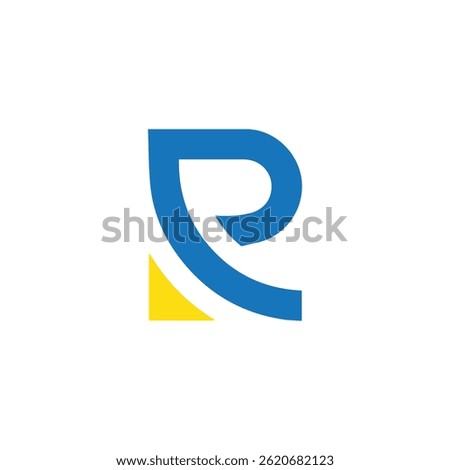 Initial R Letter Logo Design. Letter R Logo Design, r icon design vector template. 