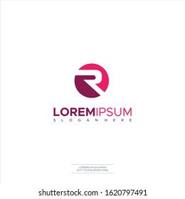 Initial R Letter Logo Template vector icon illustration design Symbols RR Symbols, Icon Vector Illustration