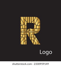 Initial R letter luxury beauty flourishes ornament monogram logo Swoosh Letter Logo Design for business and company identity. Water Wave R Logo with modern trendy