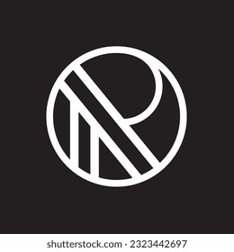 Initial R Letter Vector Template Design Stock Illustration. stock illustration