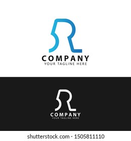 Initial R Logo Design Inspiration abstract