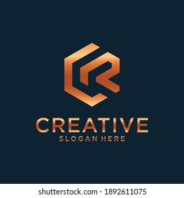 Initial R logo design inspiration