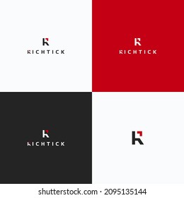 Initial R Logo, letter R with with arrow and point combination, Usable for Business and logistic Logos, Flat Vector Logo Design Template, vector illustration eps