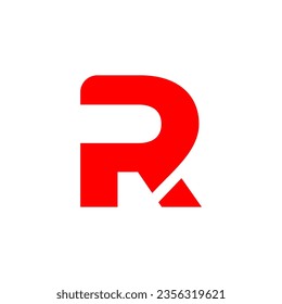 The initial R logo is red with legs apart