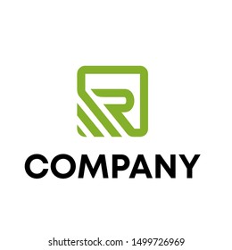 initial R logo signs vector template