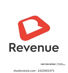 Initial R logo vector illustration