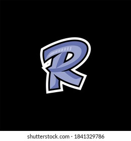 Initial R Mascot Logo Vector Eps 10