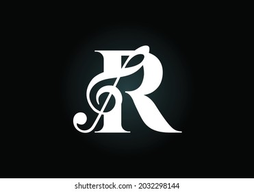 499 Letter R With Music Sign Logo Design Template Images, Stock Photos ...