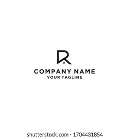 initial R real estate logo vector