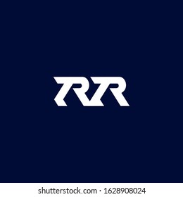initial R RR icon logo logotype font vector design in elegant and trendy sporty monogram style