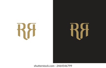 Initial r RR Luxus Gold Logo für Mode Schönheit Kleid Schuhe Tasche Bekleidung Distribution Boutique Berühmtheiten Management machen brand 