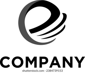 initial r tech vector logo design