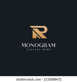 Initial RA AR R A Monogram Logo Template. Initialbuchstaben-Symbol-Logo