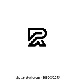 Initial RA Letter round Logo Design Monogram Icon Vector Template