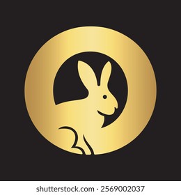 Initial Rabbit Logo Combine With Letter O Vector Template