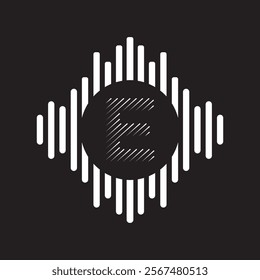 Initial Rained Logo Combine With Letter E Vector Template
