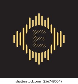 Initial Rained Logo Combine With Letter E Vector Template