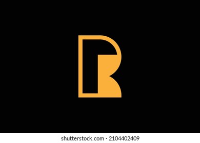 Initial RB BR modern monogram and elegant logo design, Professional Letters Vector Icon Logo on black background.