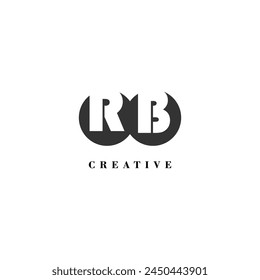 Marca de idea de moda de etiqueta creativa de la compañía RB inicial