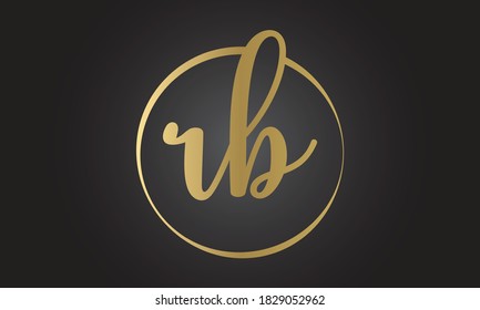 Initial rb letter logo with creative modern business typography vector template. Creative letter rb logo design.