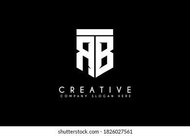 Initial RB letter Logo design vector illustration