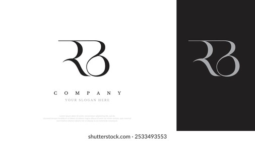 Initial RB Logo Design Vector 